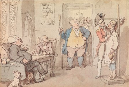 Thomas Rowlandson - The Recruiting Officer - Google Art Project