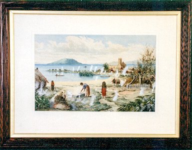Thomas Ryan - Ohinemutu Village and Lake Rotorua. Free illustration for personal and commercial use.