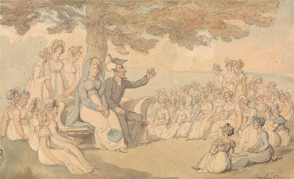 Thomas Rowlandson - Dr. Syntax Visits a Boarding School for Young Ladies - Google Art Project
