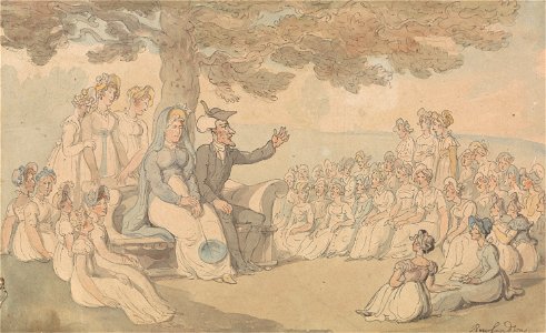 Thomas Rowlandson - Dr. Syntax Visits a Boarding School for Young Ladies - Google Art Project