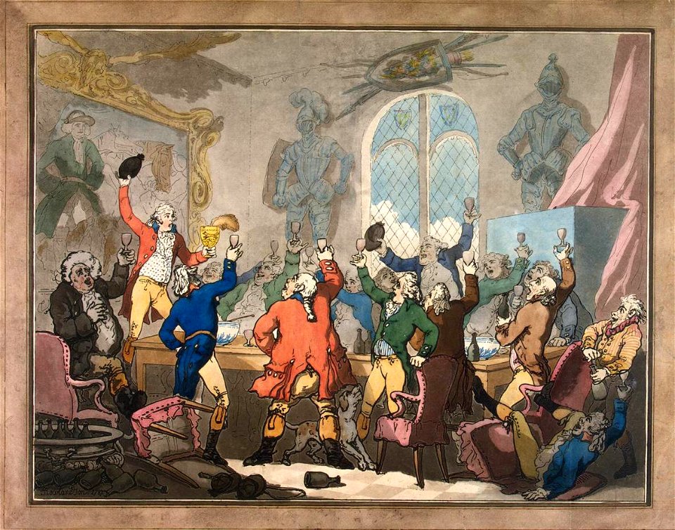 Thomas Rowlandson - Dinner - WGA20169