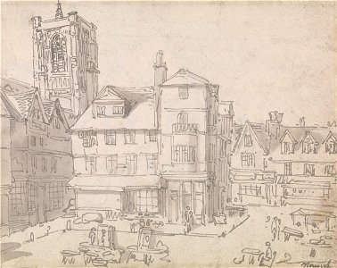 Thomas Rowlandson - Norwich Market Place - Google Art Project