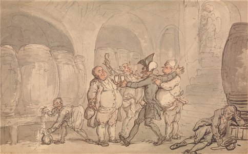 Thomas Rowlandson - Dr. Syntax Made Free of the Cellar - Google Art Project