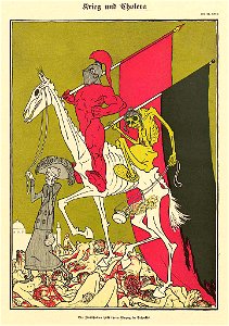 Thomas Theodor Heine - War and Cholera