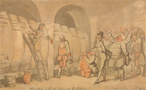 Thomas Rowlandson - Alterations in the Ale Cellar at Bullstrode - Google Art Project. Free illustration for personal and commercial use.