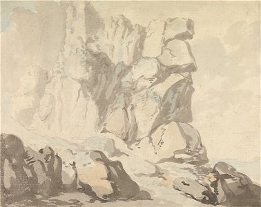 Thomas Rowlandson - Tintagel Castle - Google Art Project