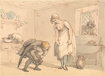 Thomas Rowlandson - New Shoes - Google Art Project. Free illustration for personal and commercial use.