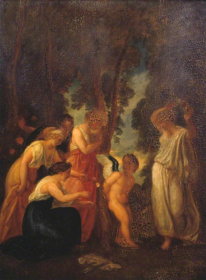 Thomas Stothard (1755-1834) - Calypso with her Nymphs Caressing Cupid - N00319 - National Gallery
