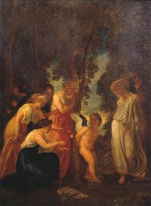 Thomas Stothard (1755-1834) - Calypso with her Nymphs Caressing Cupid - N00319 - National Gallery