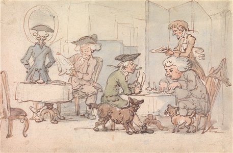 Thomas Rowlandson - Diners in a Chop Shop - Google Art Project