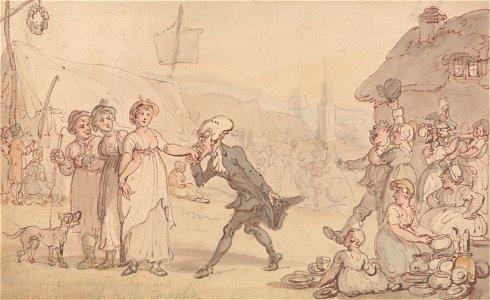 Thomas Rowlandson - Dr. Syntax with Kitty Cowslip - Google Art Project