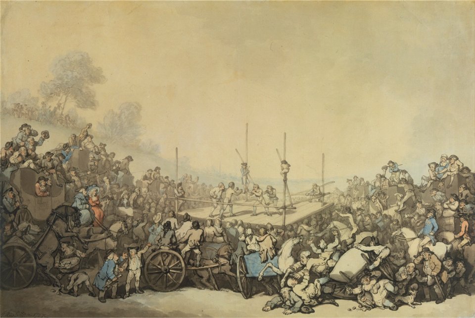 Thomas Rowlandson - The Prize Fight - Google Art Project