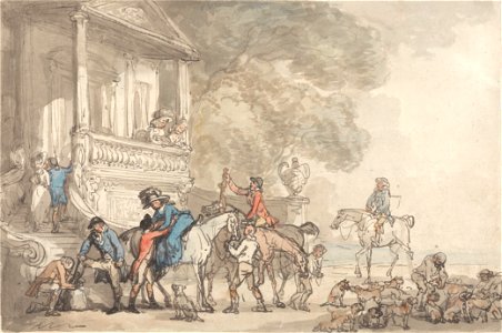 Thomas Rowlandson - The Return from the Hunt - Google Art Project