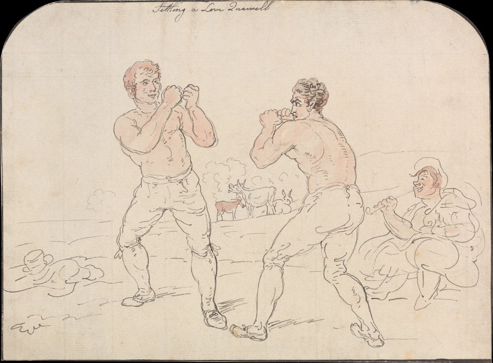 Thomas Rowlandson - Settling a Love Quarrell - Google Art Project