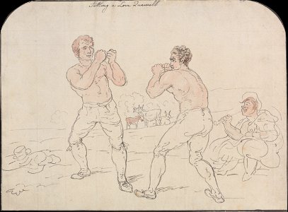 Thomas Rowlandson - Settling a Love Quarrell - Google Art Project