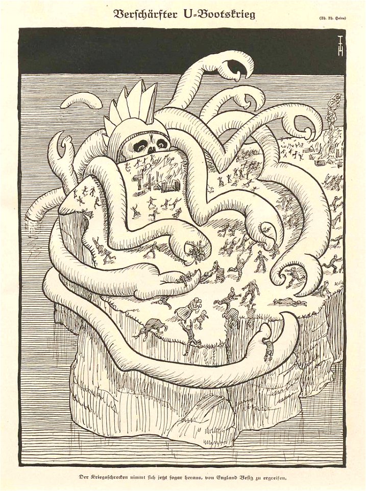 Thomas Theodor Heine - Intensified submarine warfare
