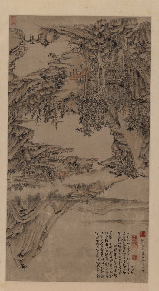 清 黃溱 山水