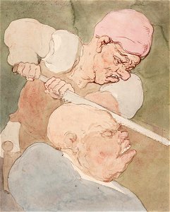 Thomas Rowlandson - A Cure for the Simple - Rowlandson-98429. Free illustration for personal and commercial use.