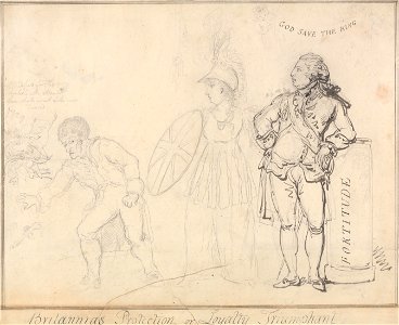 Thomas Rowlandson - Britannia's Protection, or Loyalty Triumphant - Google Art Project