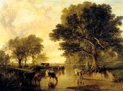 Thomas Sidney Cooper (1803-1902) - Evening in the Meadows (cattle by Thomas Sidney Cooper) - N00619 - National Gallery