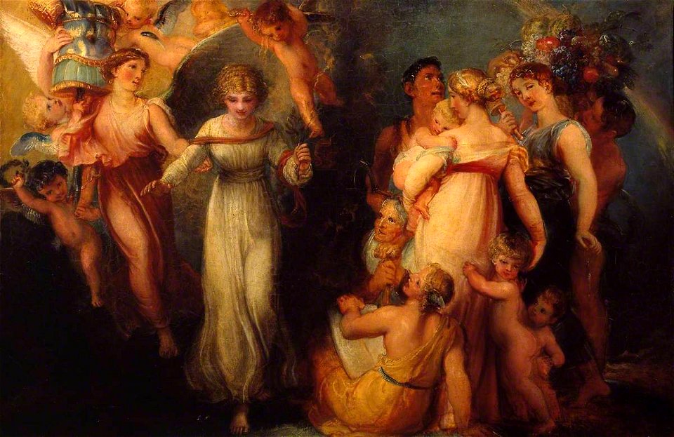 Thomas Stothard (1755-1834) - Peace Came Down upon the Earth - N02219 - National Gallery