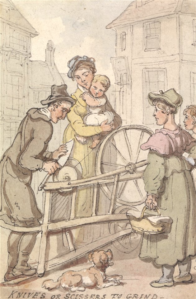 Thomas Rowlandson - Knives or Scissors to Grind - Google Art Project