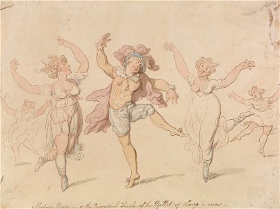 Thomas Rowlandson - Modern Grace...The Ballet of Alonzo e Cara - Google Art Project