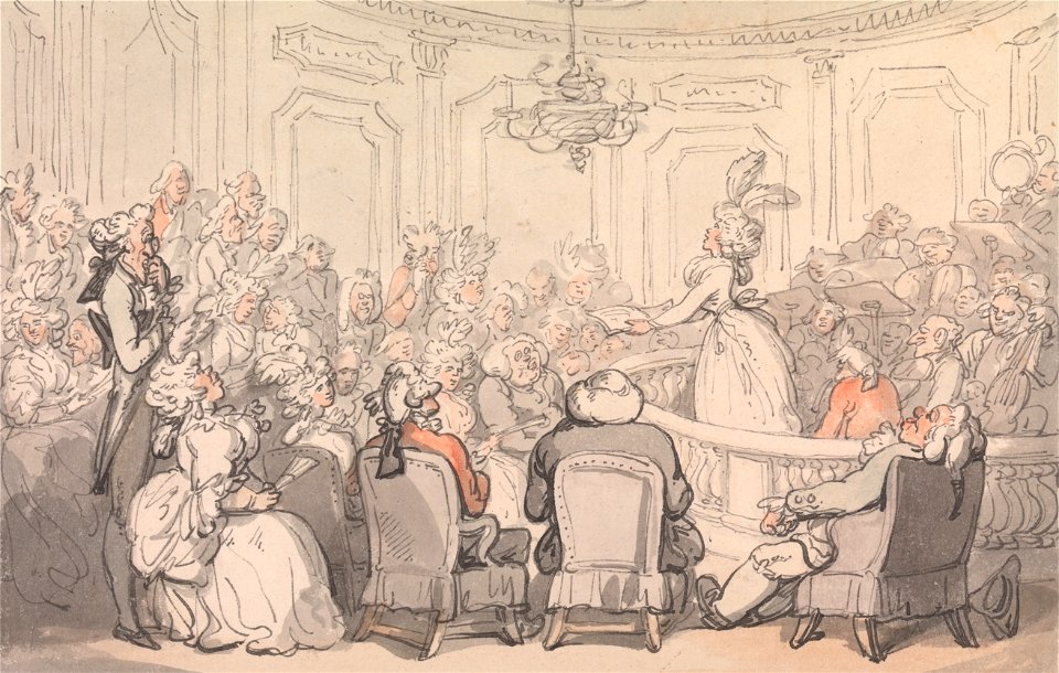 Thomas Rowlandson - Comforts of Bath- The Concert - Google Art Project