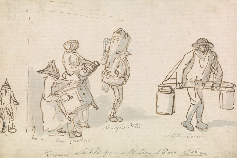 Thomas Rowlandson - Parisian Street Figures - Google Art Project