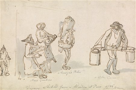 Thomas Rowlandson - Parisian Street Figures - Google Art Project