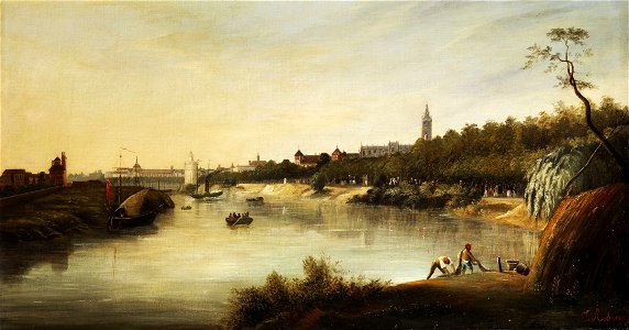 Thomas Sewell Robins View of a city