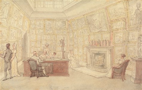 Thomas Rowlandson - A Gentleman's Art Gallery - Google Art Project. Free illustration for personal and commercial use.