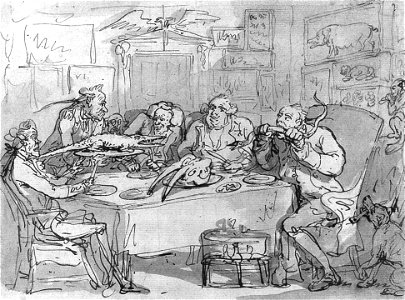 Thomas Rowlandson - The Fish Dinner - WGA20170
