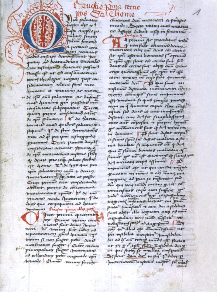 Thomas von Aquin Summa Ms (Isny)