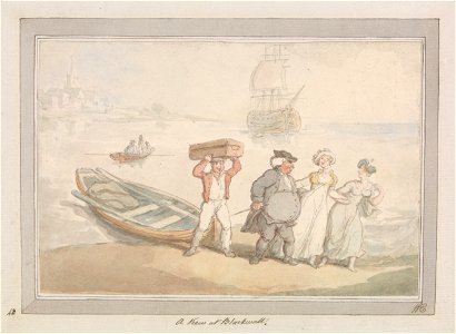 Thomas Rowlandson - A View at Blackwall - Google Art Project. Free illustration for personal and commercial use.