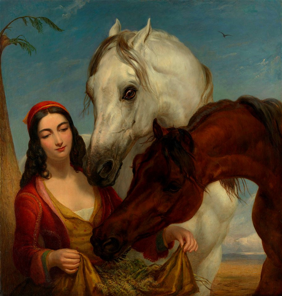 Thomas Woodward (1801-52) - Mustafa and Imaum - RCIN 406302 - Royal Collection