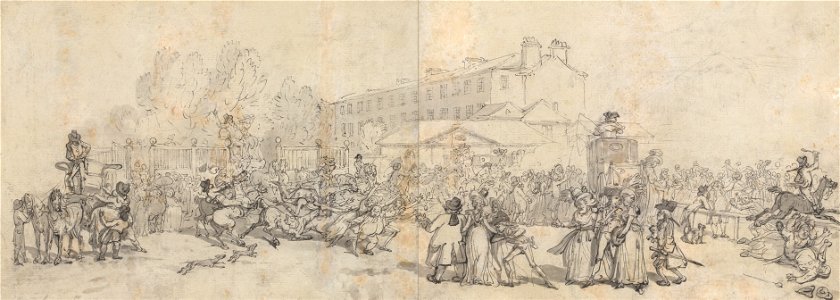 Thomas Rowlandson - Hyde Park Corner - Google Art Project