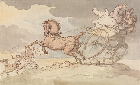 Thomas Rowlandson - Two Gigs in Trouble - Google Art Project