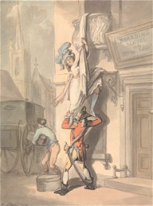 Thomas Rowlandson - The Elopement - Google Art Project. Free illustration for personal and commercial use.