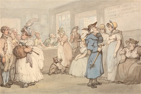 Thomas Rowlandson - Register Office for the Hiring of Servants - Google Art Project