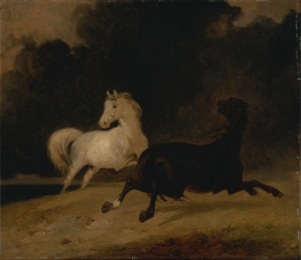 Thomas Woodward - Horses in a Thunderstorm - Google Art Project
