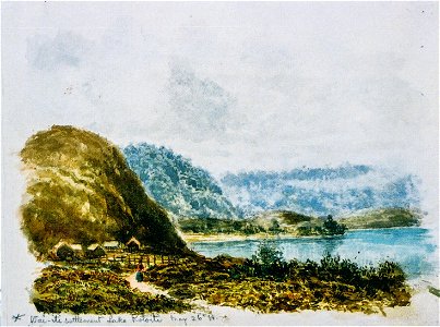 Thomas Ryan - Wai-iti Settlement, Lake Rotoiti. Free illustration for personal and commercial use.