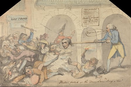 Thomas Rowlandson - Drury Lane. The School for Scandal - Google Art Project. Free illustration for personal and commercial use.