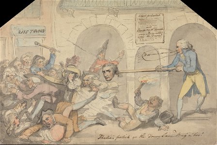 Thomas Rowlandson - Drury Lane. The School for Scandal - Google Art Project