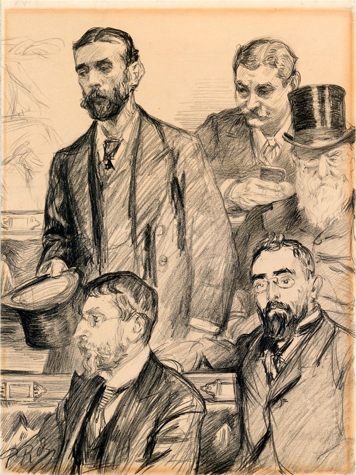 Thomas Sexton (1848-1896), William O'Brien (1852-1928), Dr Charles Keane Deane Tanner (1849-1901), Timothy Michael Healy (1855-1931) and Justin McCarthy, (1830-1912), Nationalist M.P.s P6050