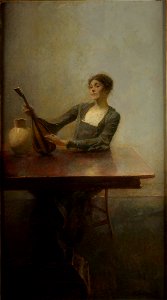 Thomas Wilmer Dewing - Lady in Gray - 12.014 - Rhode Island School of Design Museum
