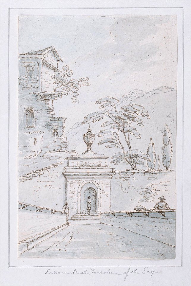 Thomas Sunderland - Entrance to the Mausoleum of the Scipios, one mile east of Rome - 8495