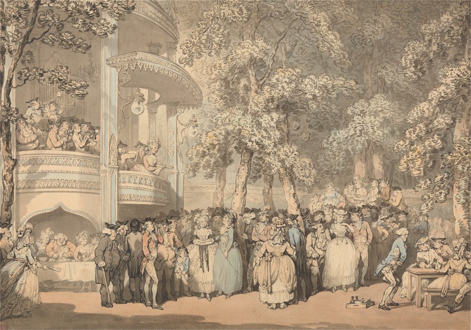 Thomas Rowlandson - Vauxhall Gardens - Google Art Project