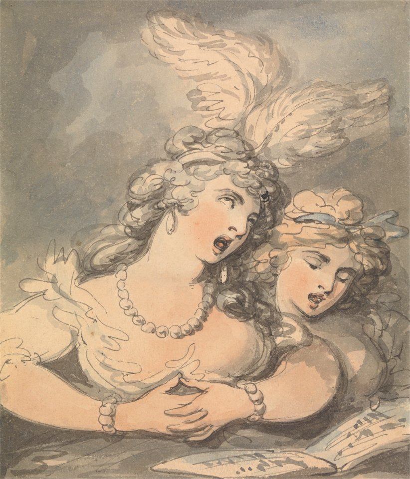 Thomas Rowlandson - The Opera Singers - Google Art Project