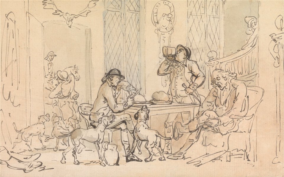 Thomas Rowlandson - Breakfast before the Hunt - Google Art Project